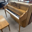 1992 Charles R Walter console piano in oak - Upright - Console Pianos